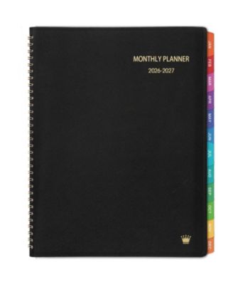 Monthly Planner 2026-2027 18 Month July 2026-Dec 2027 Tabs Pocket Twin-wire