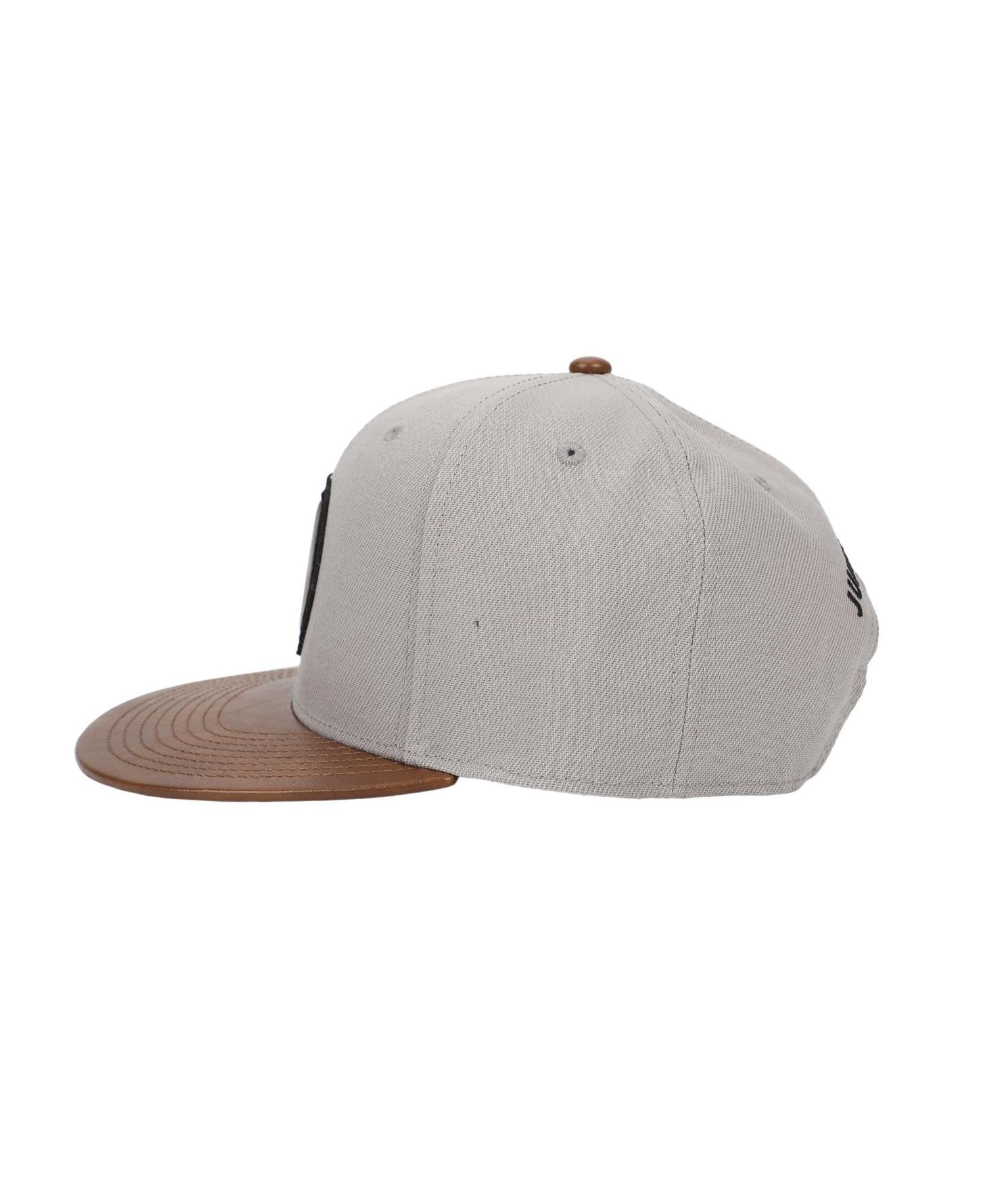 Men's Logo Woven Patch White Snapback Hat