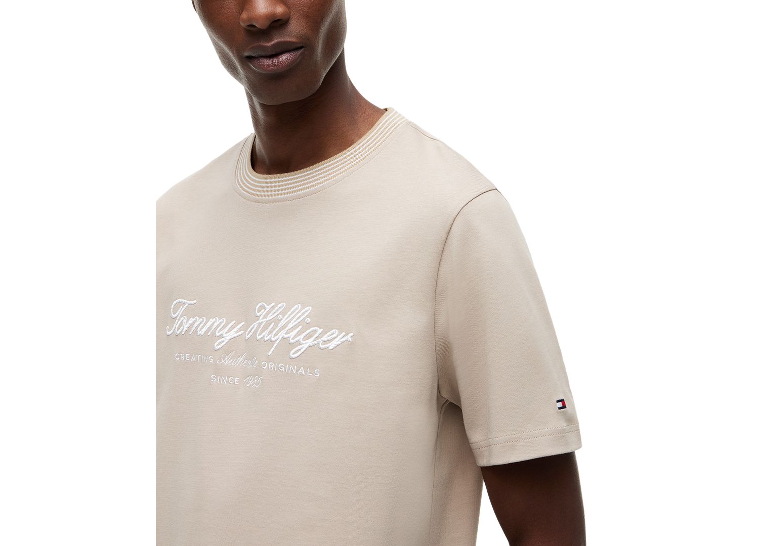 Men's Embroidery Script Logo T-Shirt