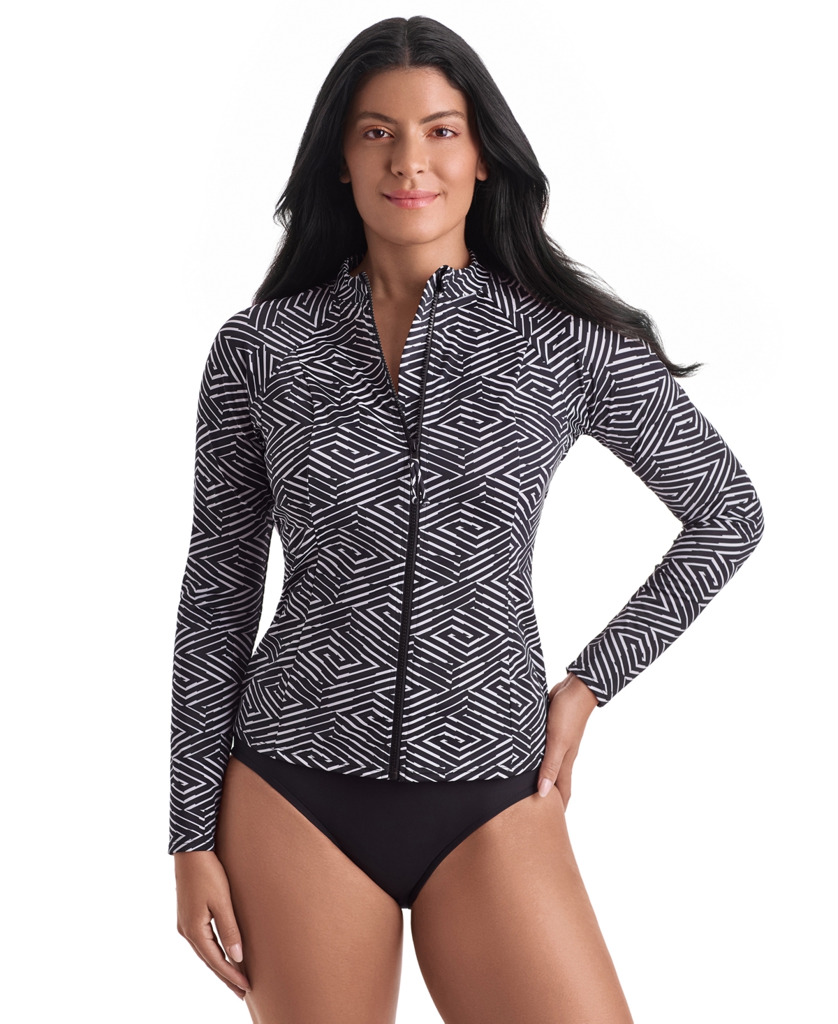 ShapeSolver Women's Sport Long-Sleeve Swim Cover Up Shirt