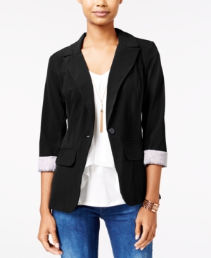 Bcx Juniors Cuffed Boyfriend Blazer
