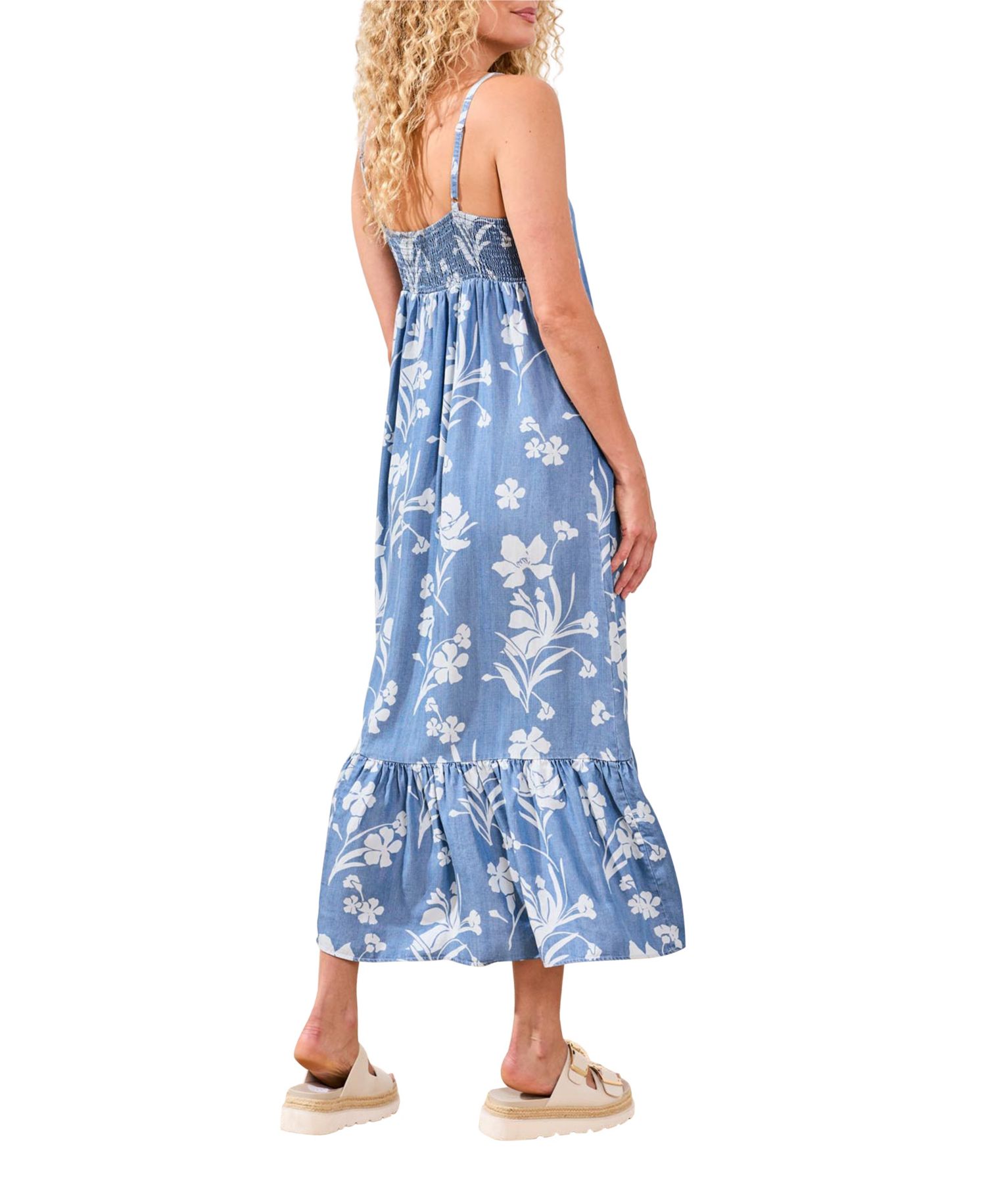 Women's Maxi Dress with Ruffle Hem