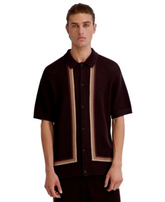 Men's Regular-Fit Short-Sleeve Spread Collar Shirt