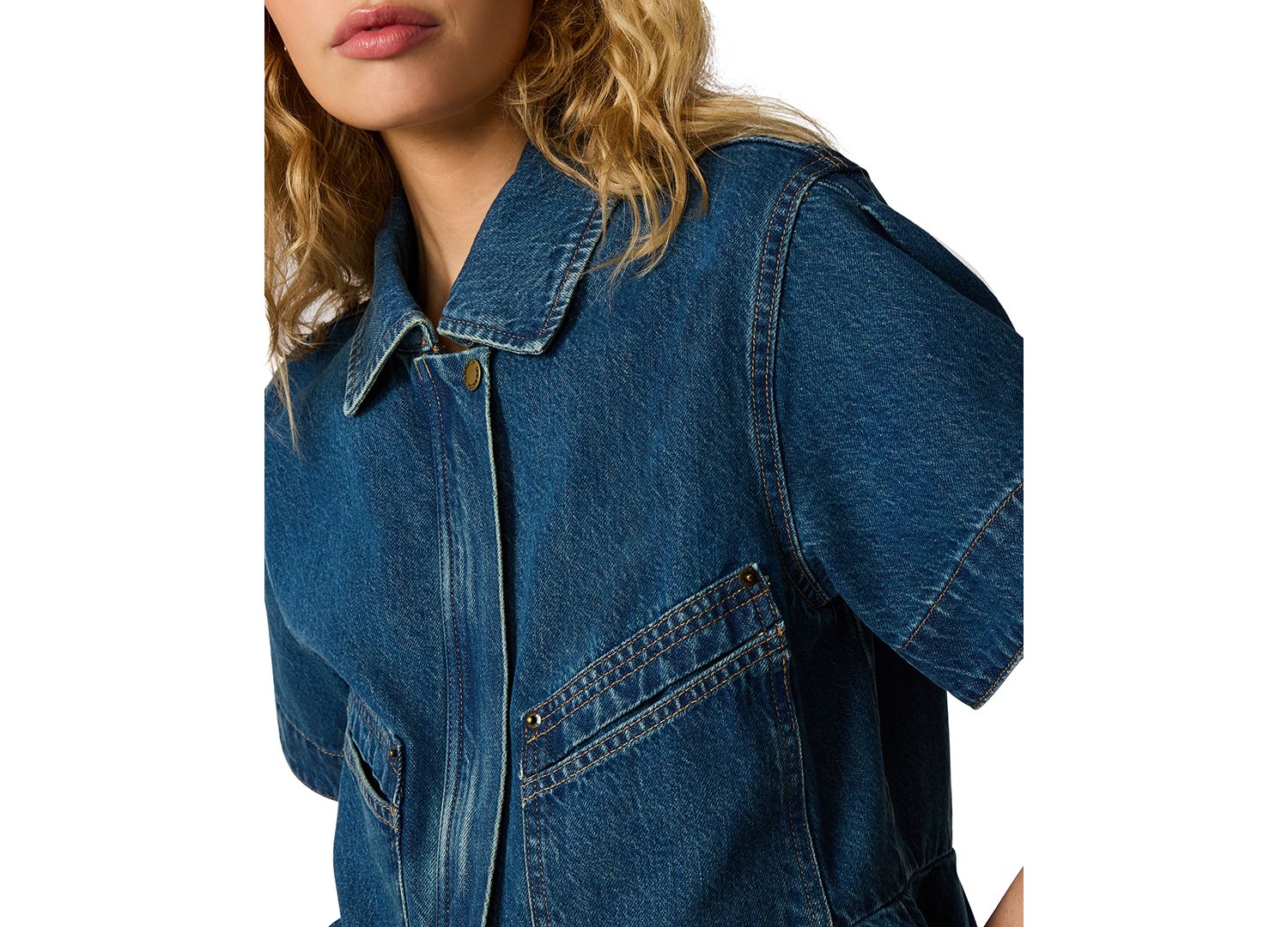 Women's Haezel Collared Denim Jacket
