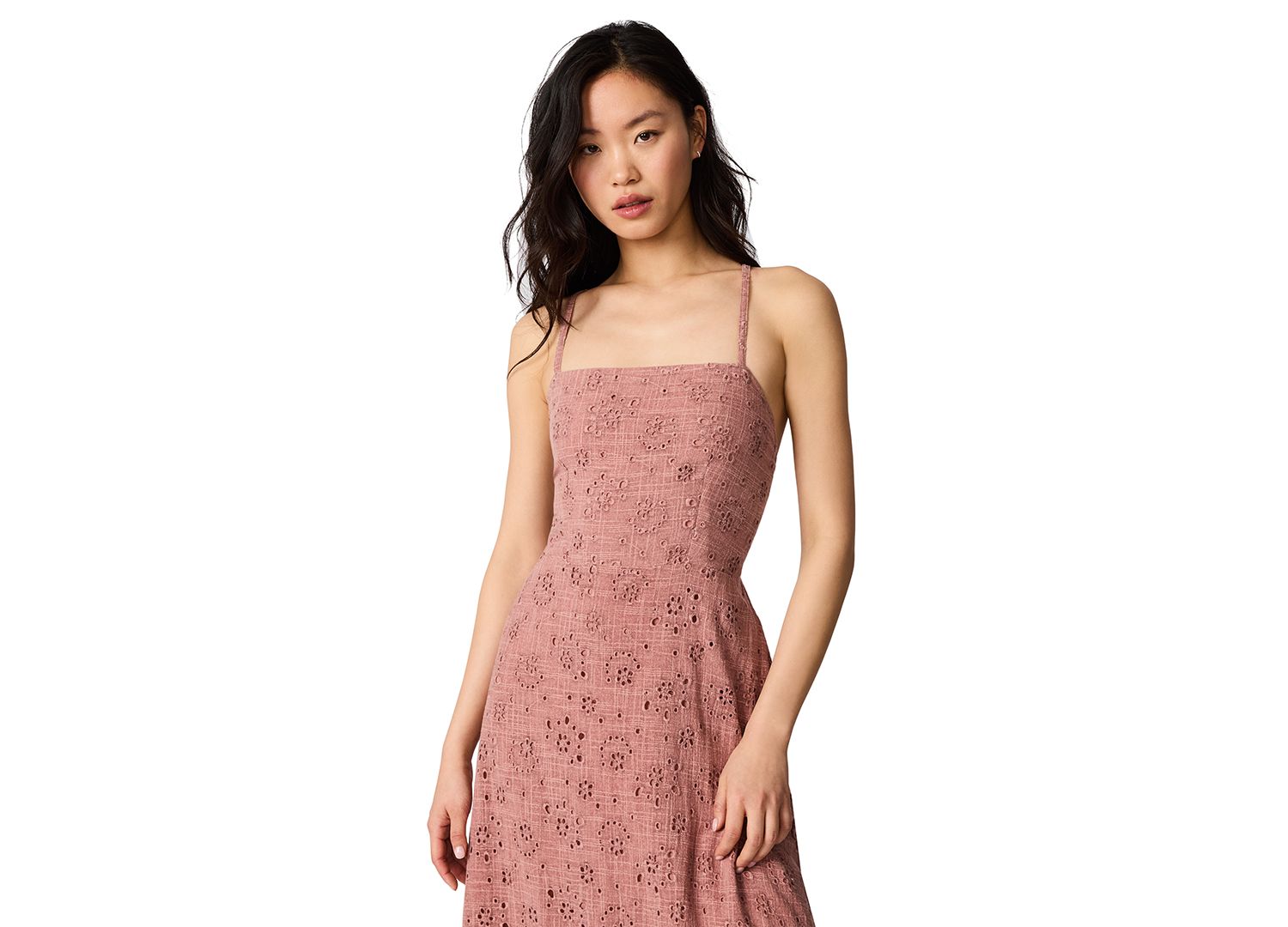 Women's Riyan Sleeveless Eyelet Midi Dress