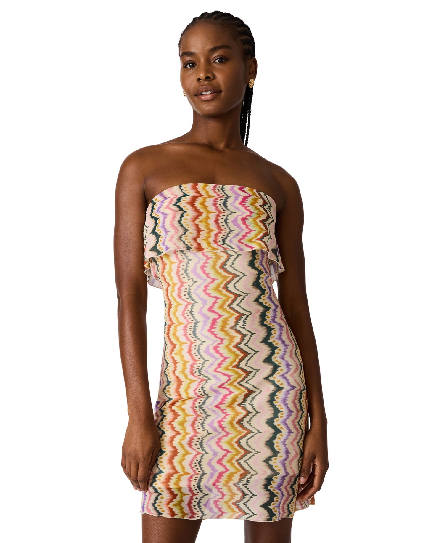 Women's Bryar Strapless Mini Mesh Dress