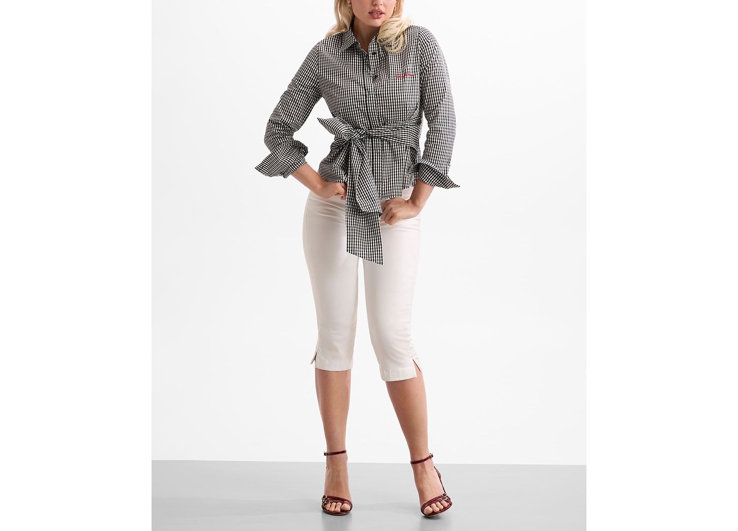 Women's Marilyn Knot Slim-Fit Shirt