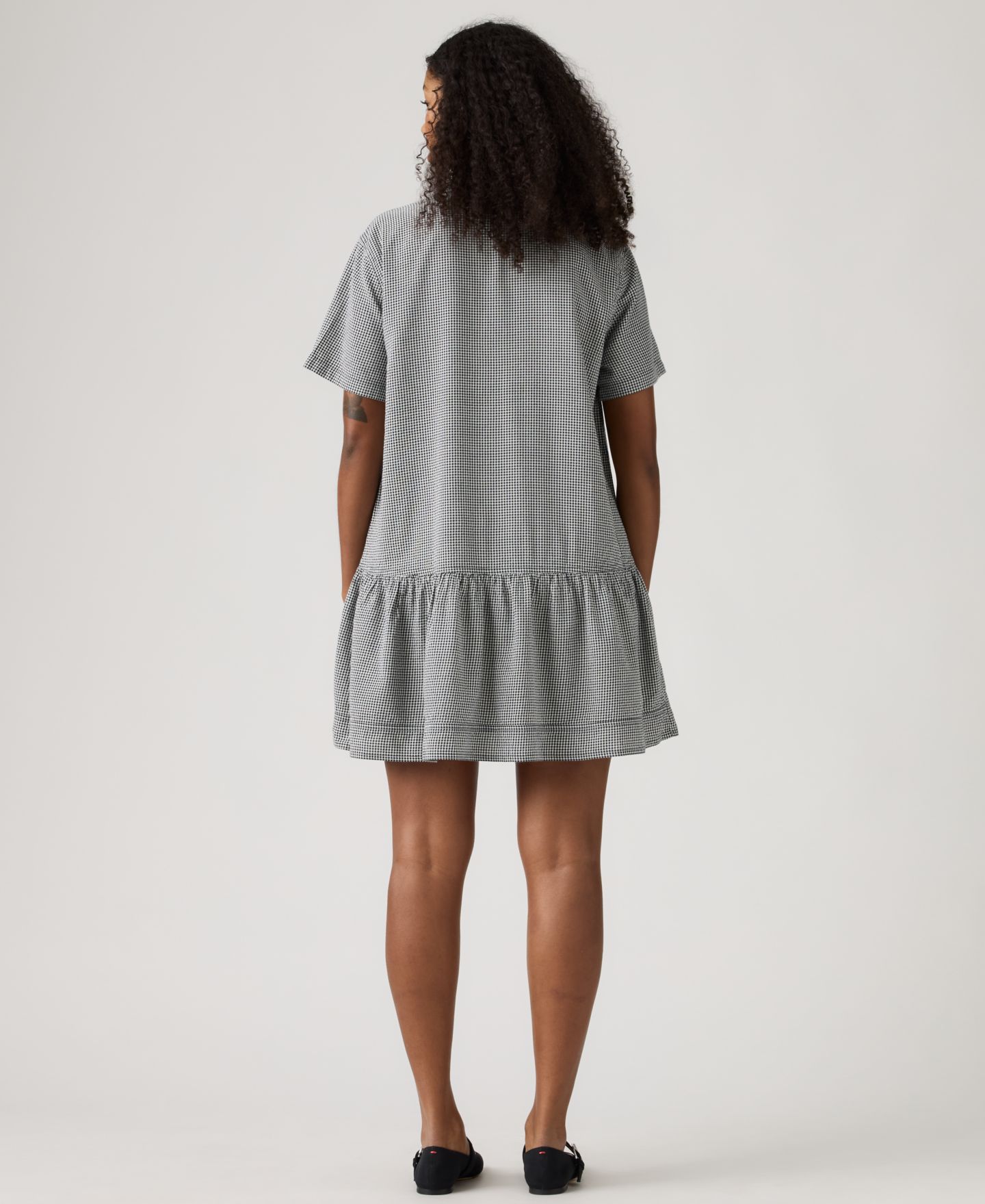 Женское платье Levi's Cielle Short-Sleeve Collared Mini, цвет: Клетчатый — фото 4