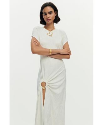 linen mini halter dress Noemi Halter Mini Dress | Ivory