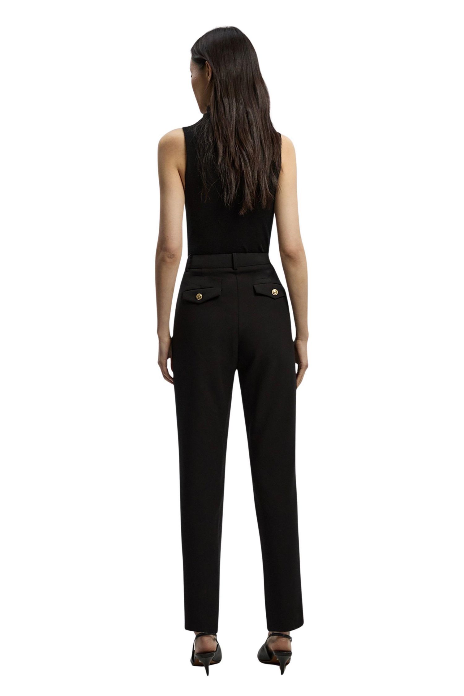 Women's Military Straight Leg Trousers
