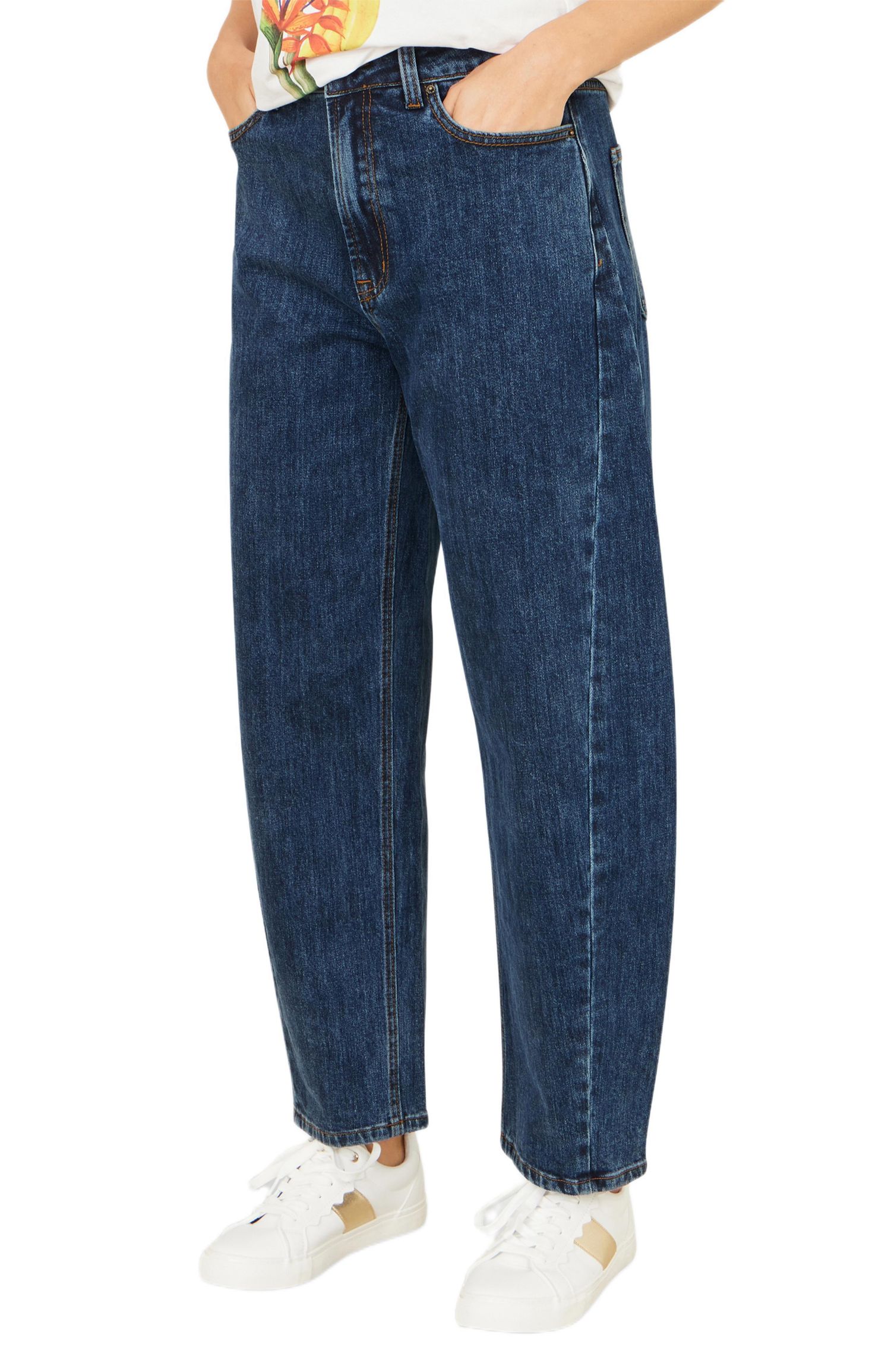Women's Denim Barrel Relaxed Fit Jeans