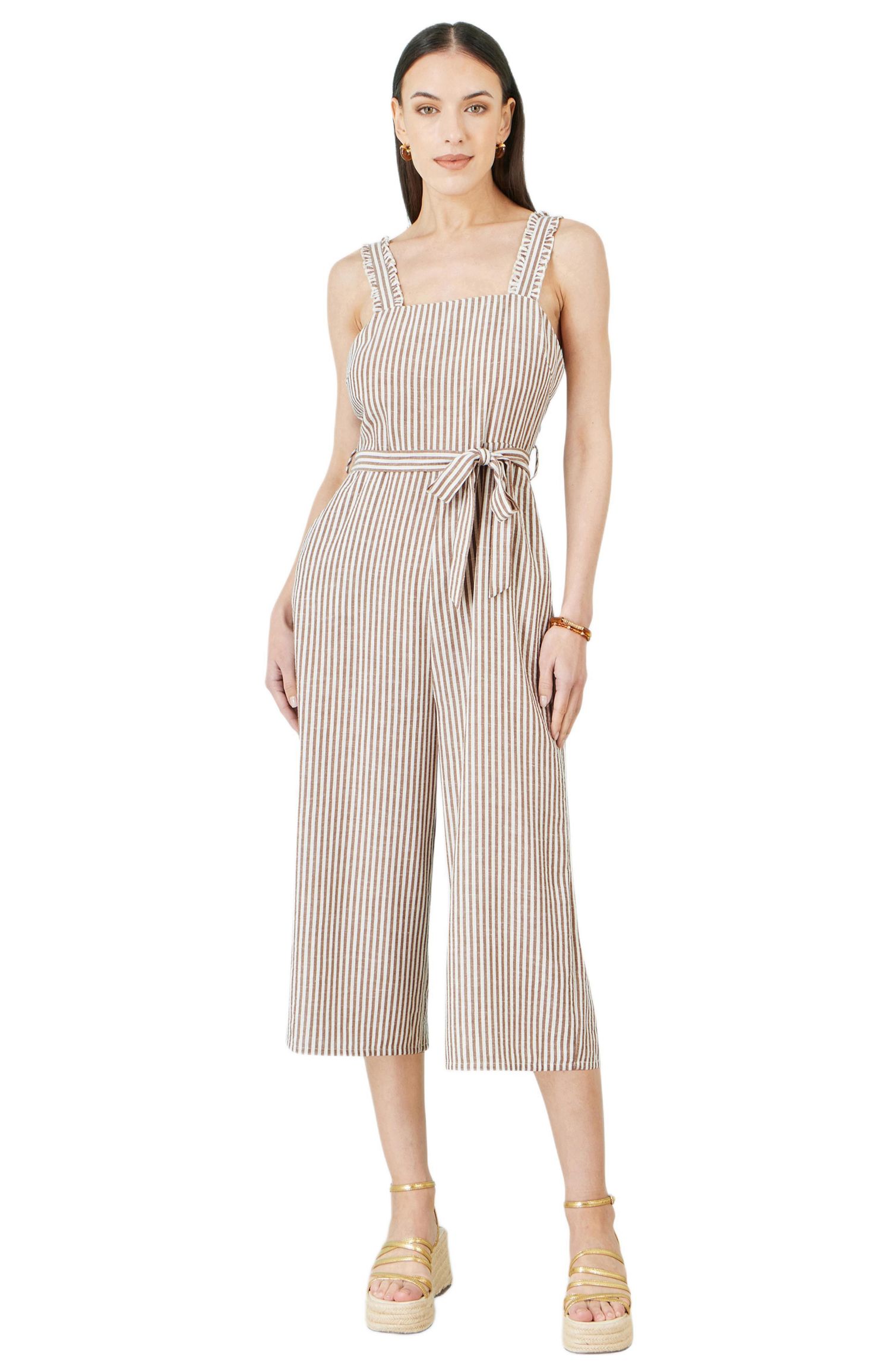 Women's Stripe Strappy Jumpsuit