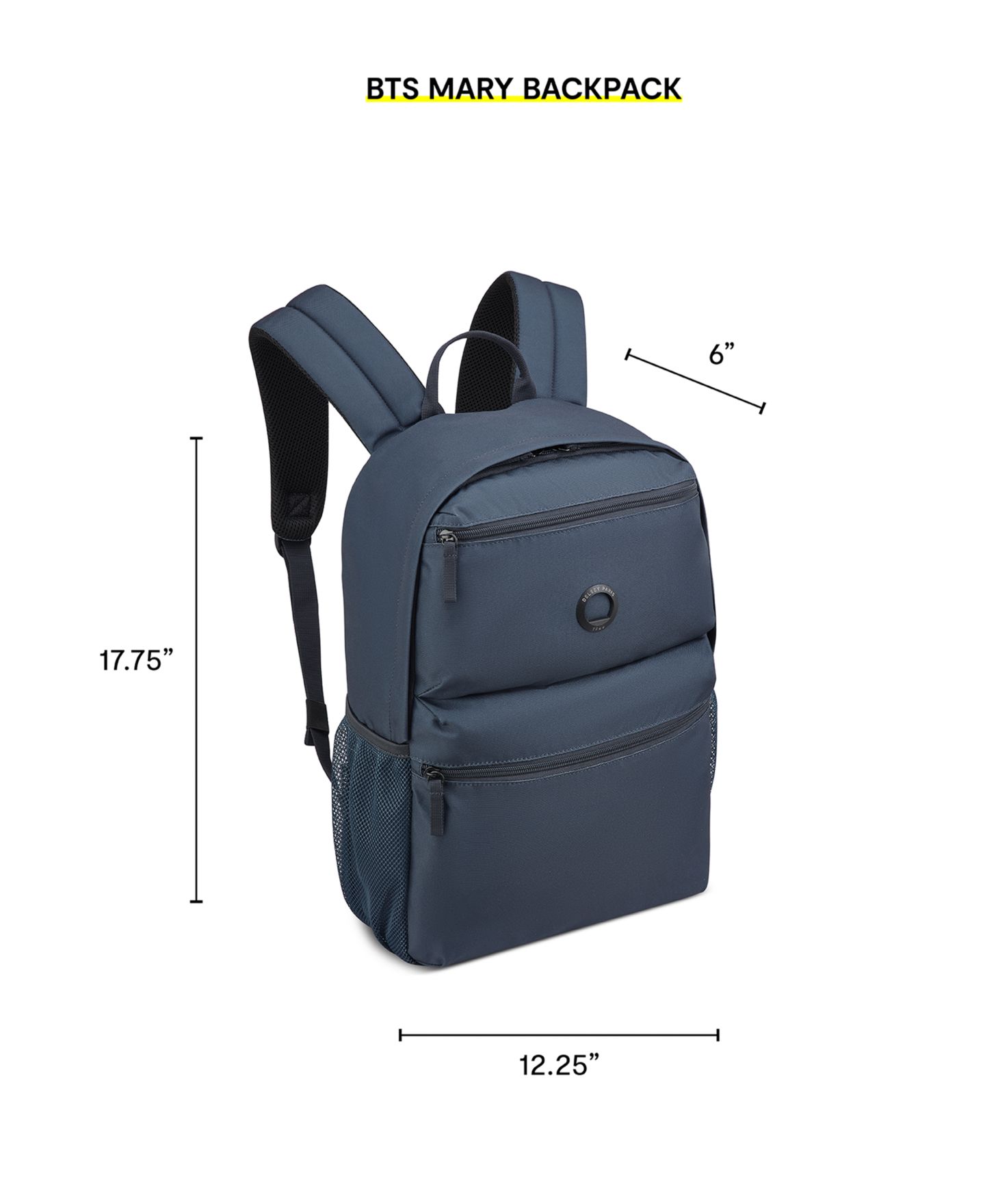 Рюкзак Delsey Paris Reset 17.75", цвет: Тёмно-синий — фото 4