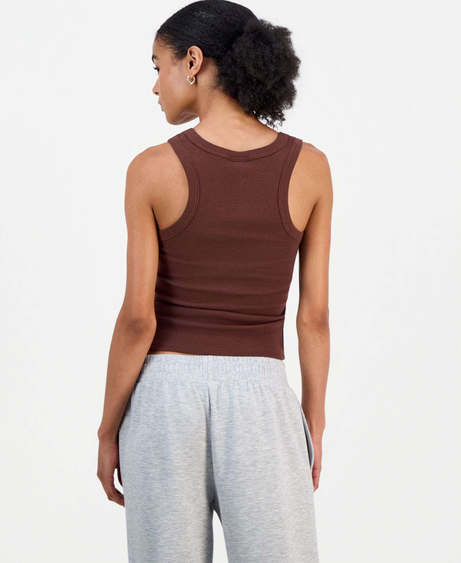 Juniors' Studded Racerback Tank Top