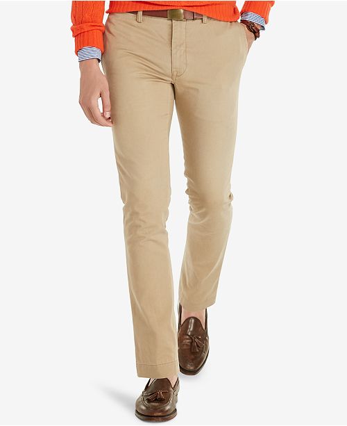 Polo Ralph Lauren Slim-Fit Bedford Chino Pants - Pants - Men - Macy's