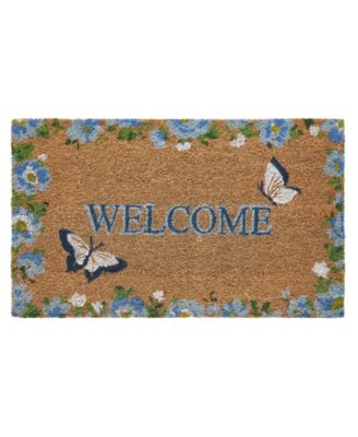 Decorative Coir Doormat, 30" x 17.5"