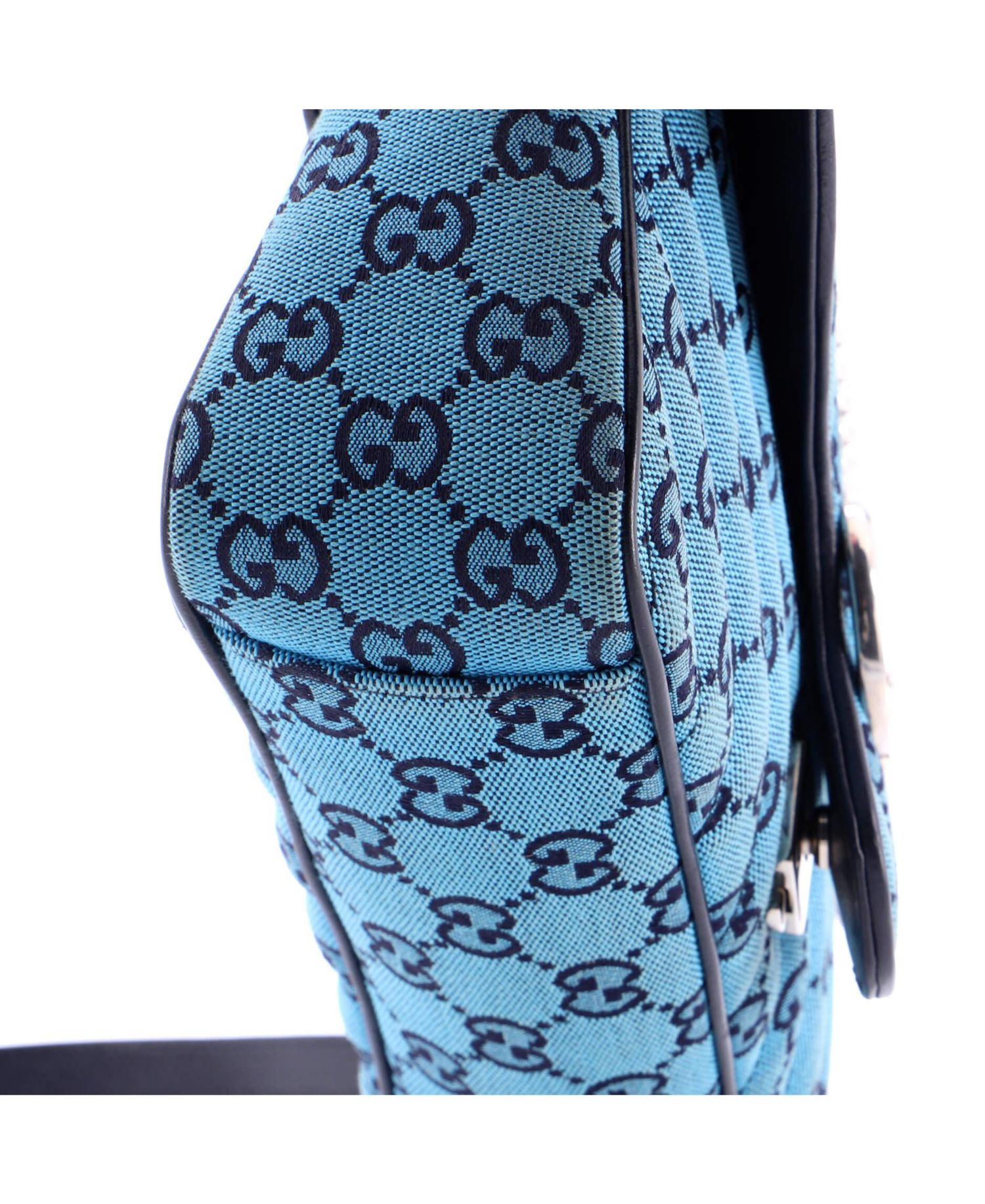 Small GG Marmont Flap Bag Diagonal Quilted GG Canvas with Leather