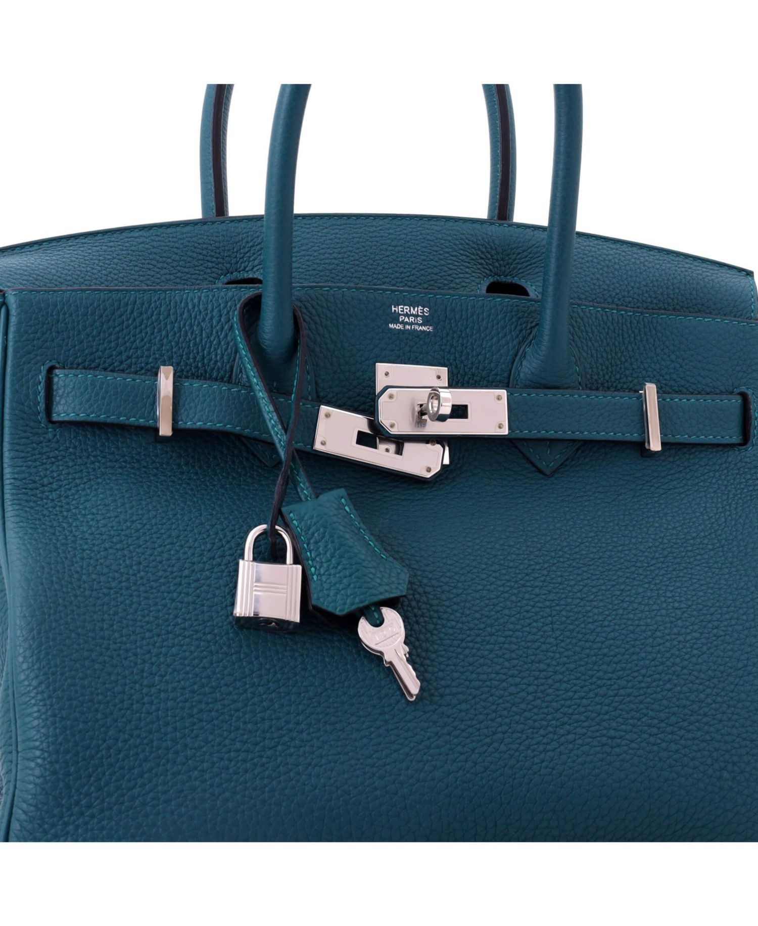 Birkin 25 Handbag Green Swift with Palladium Hardware