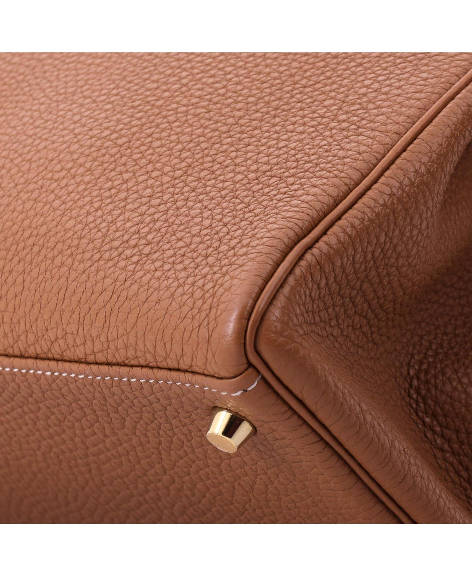 Kelly 28 Handbag Brown Togo with Gold Hardware