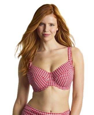 Women's Gingham Olivia Underwire Balcony Swim Bra