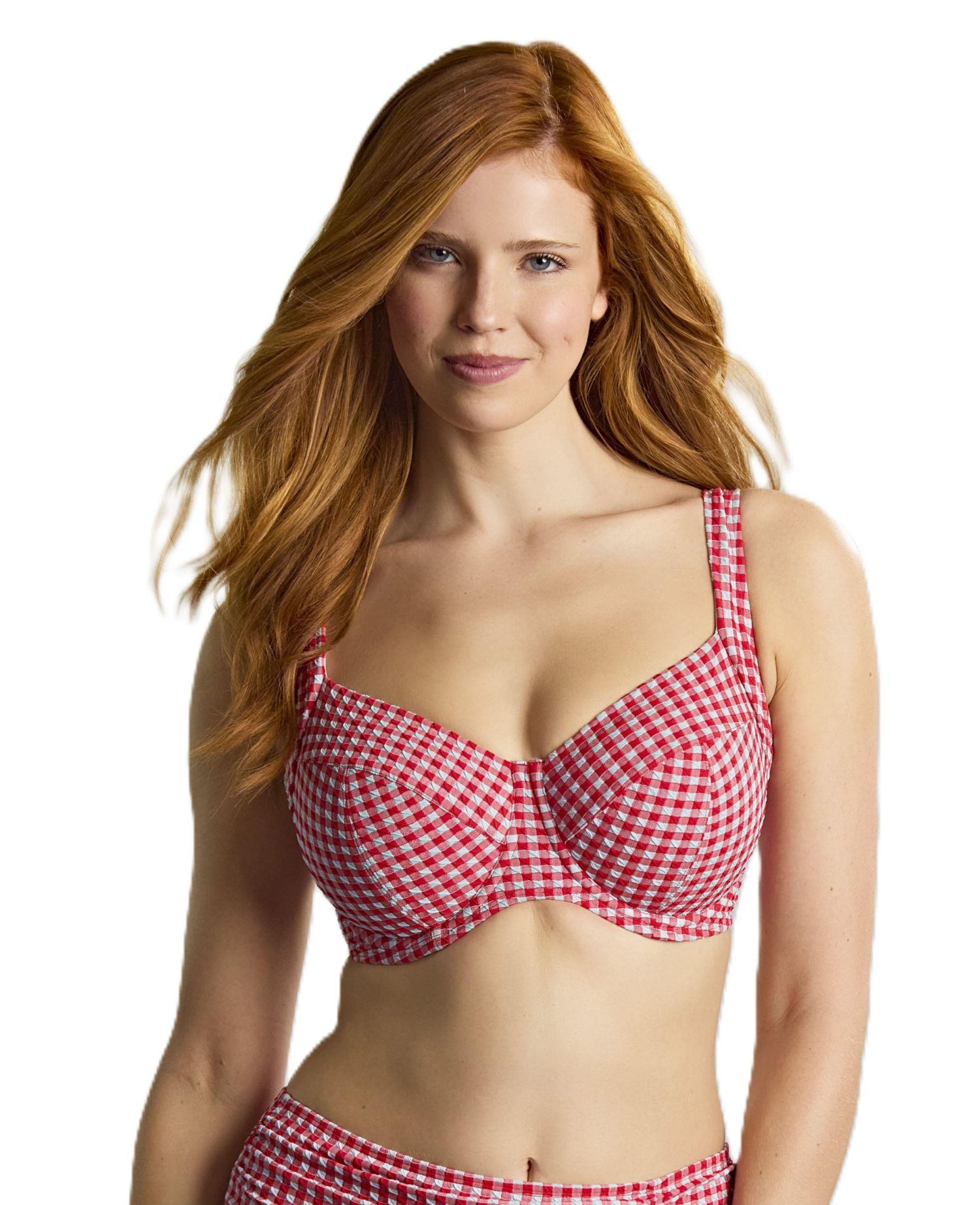 Women's Gingham Olivia Underwire Balcony Swim Bra