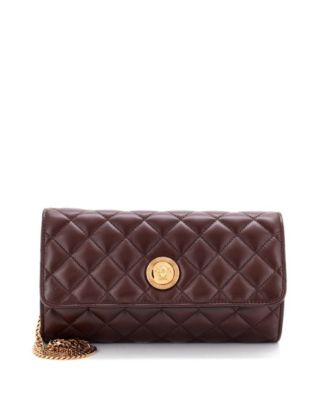Icon Wallet on Chain Quilted Leather