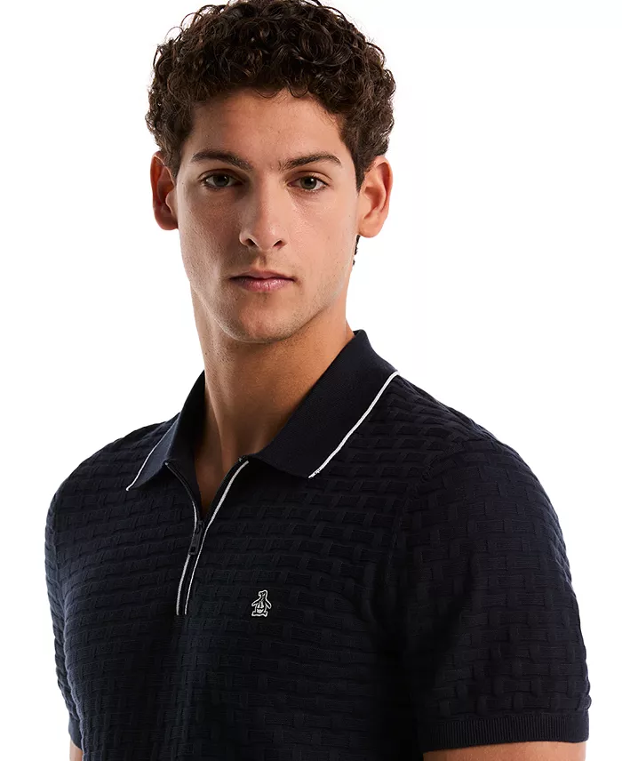 Men's Links Stitch Slim-Fit Polo Shirt - thumbnail 4