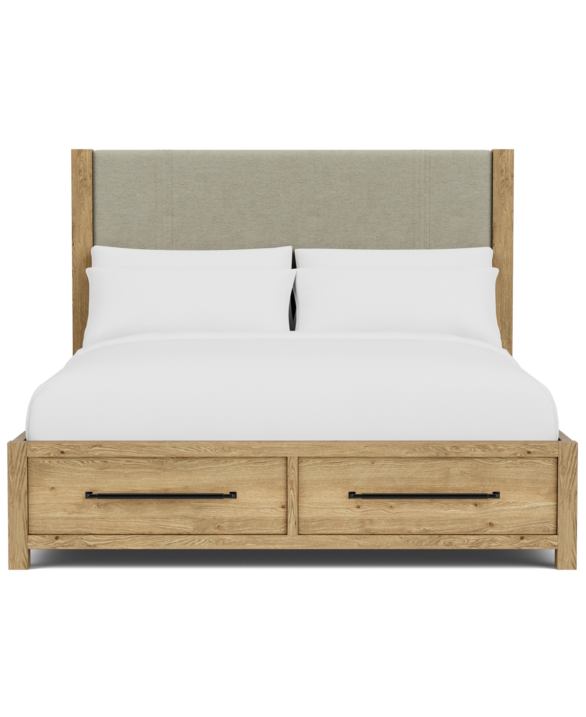 Davie 3-Pc. King Storage Bedroom Set (Upholstered Bed, Dresser & 1-Drawer Nightstand)