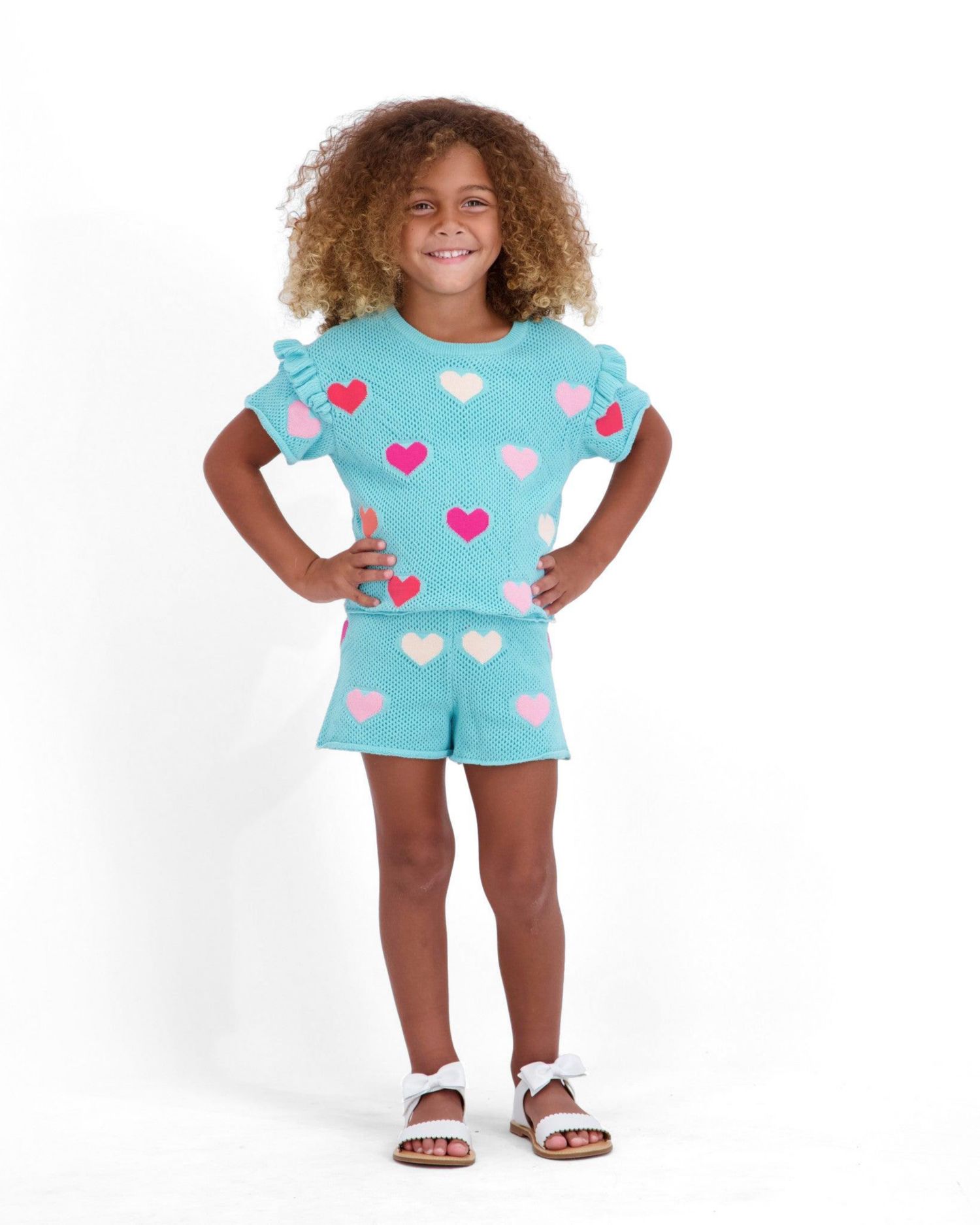 Little Girls Hearts Crochet Set