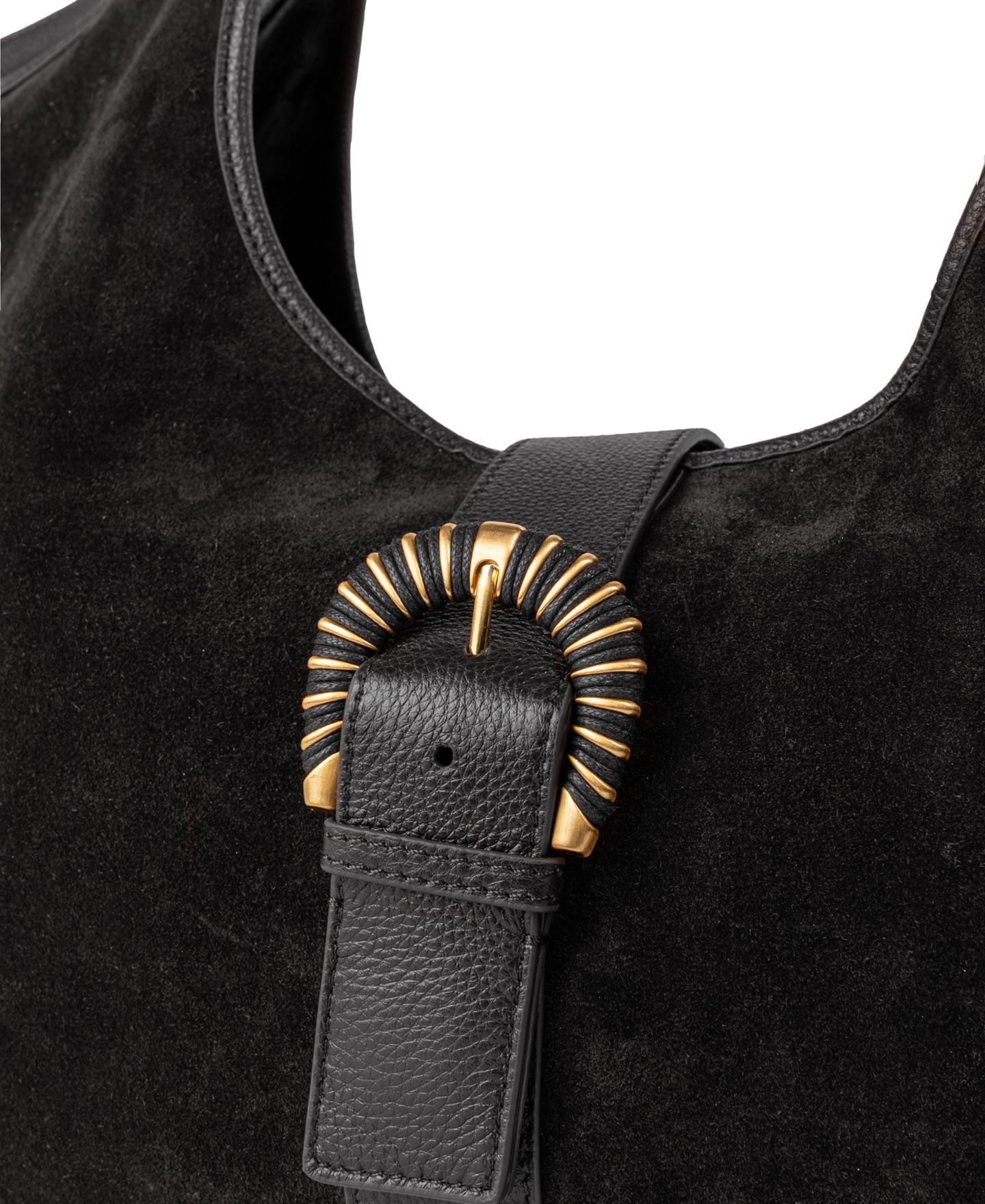 Женская сумка Sam Edelman Lucy Buckle Tote Handbag, цвет: Чёрный — фото 6