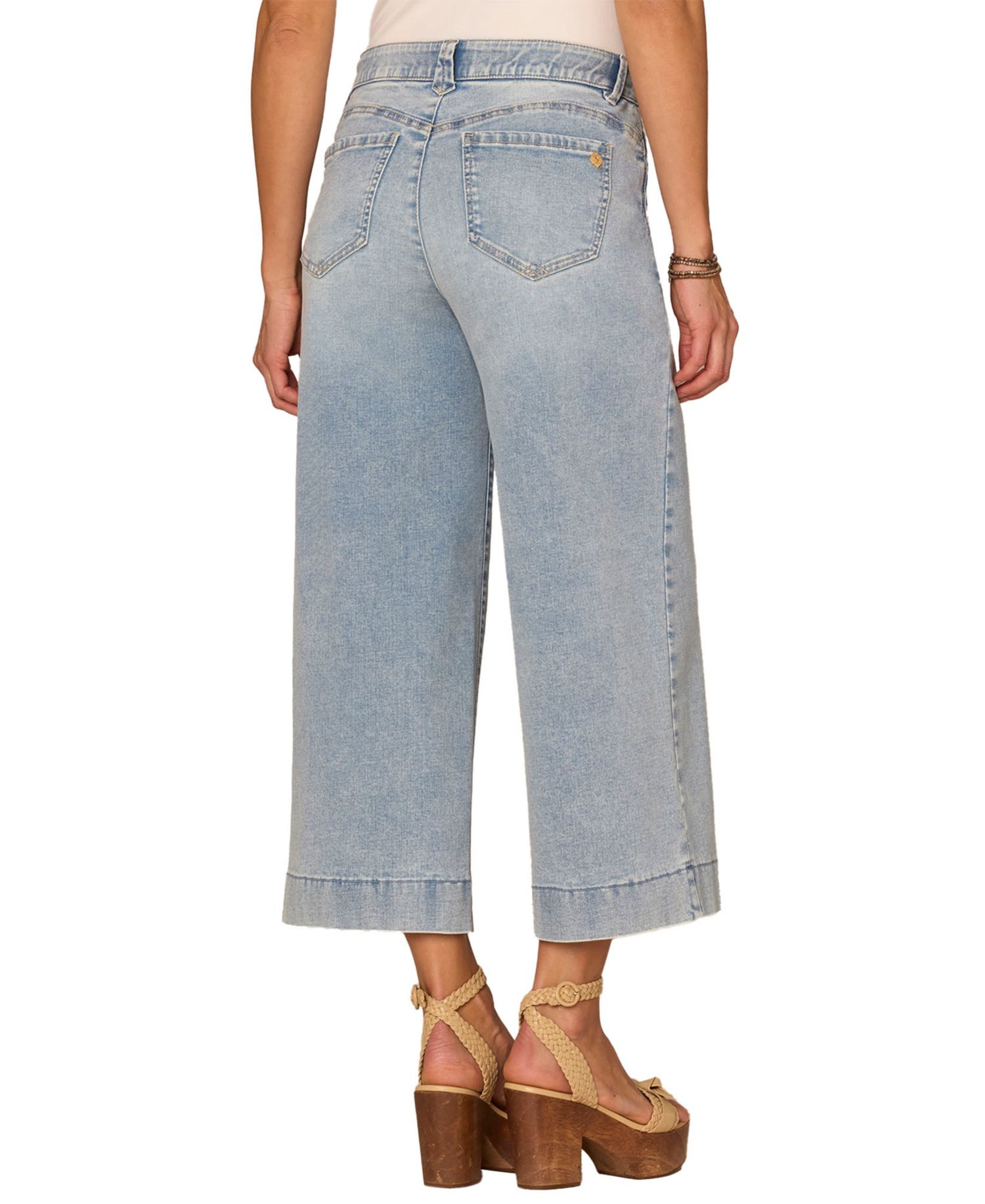 Women's Cropped Wide-Leg Jeans