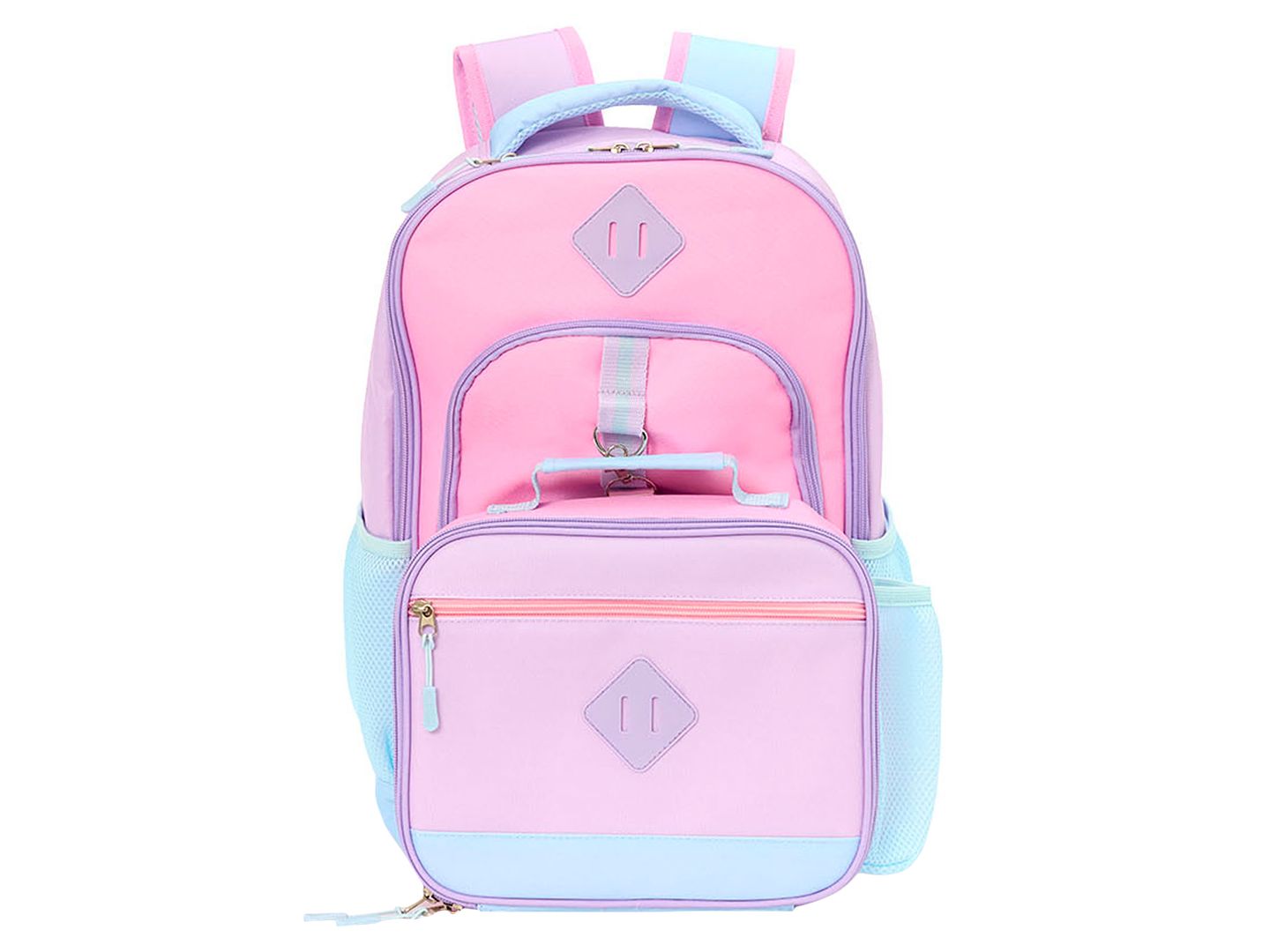Сумки Rainbow Sugar Backpack and Lunch Box, 2-Piece Set для девочек, цвет: Розовый / Синий — фото 1