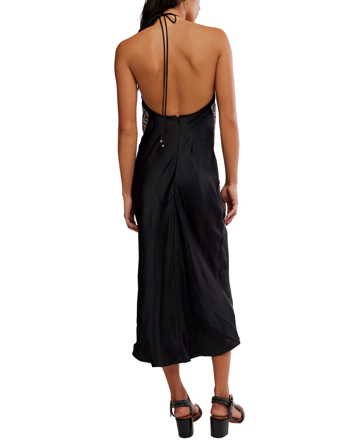Women's Polyester Citrine Midi Dress