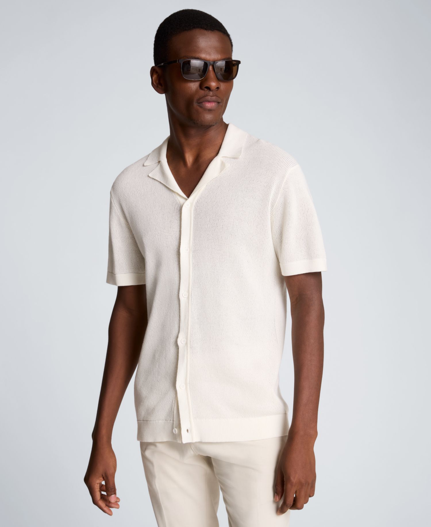 Men's Sport Assorted Plain Classic Camp Shirt