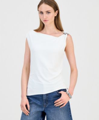Women's Hardware Detail Sleeveless Knit Top