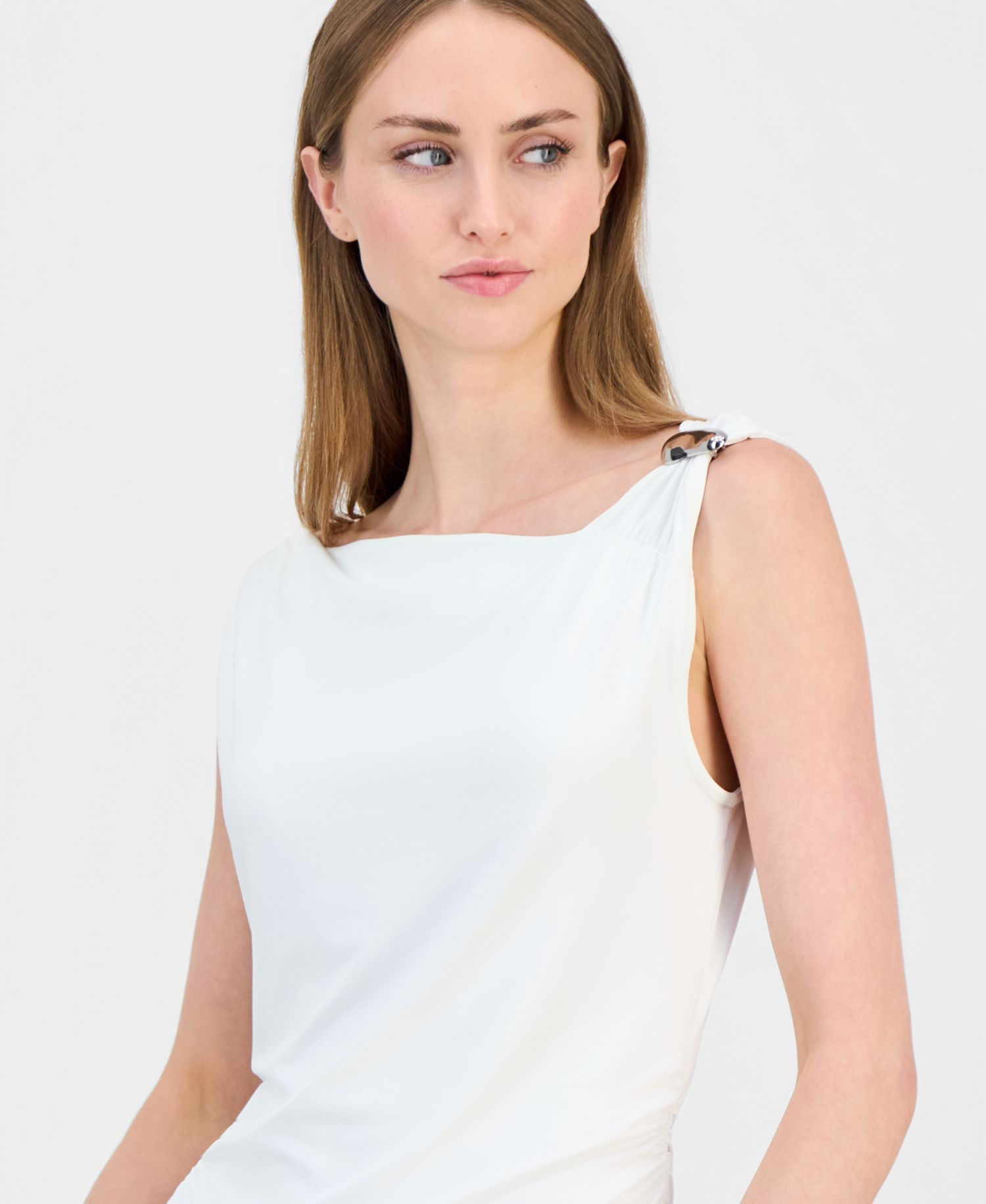 Women's Hardware Detail Sleeveless Knit Top