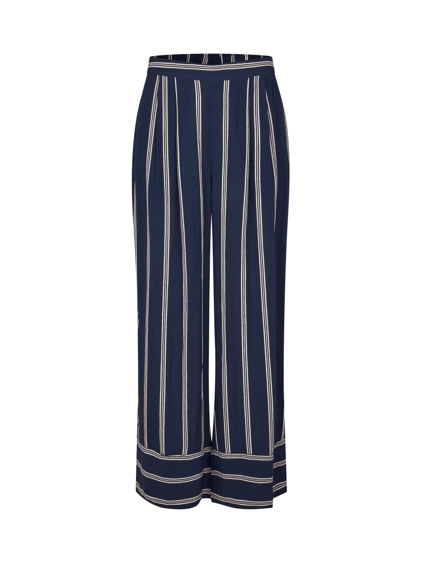 Женские брюки Masai Copenhagen MaPattys Striped Wide Leg, цвет: Тёмно-синий — фото 4