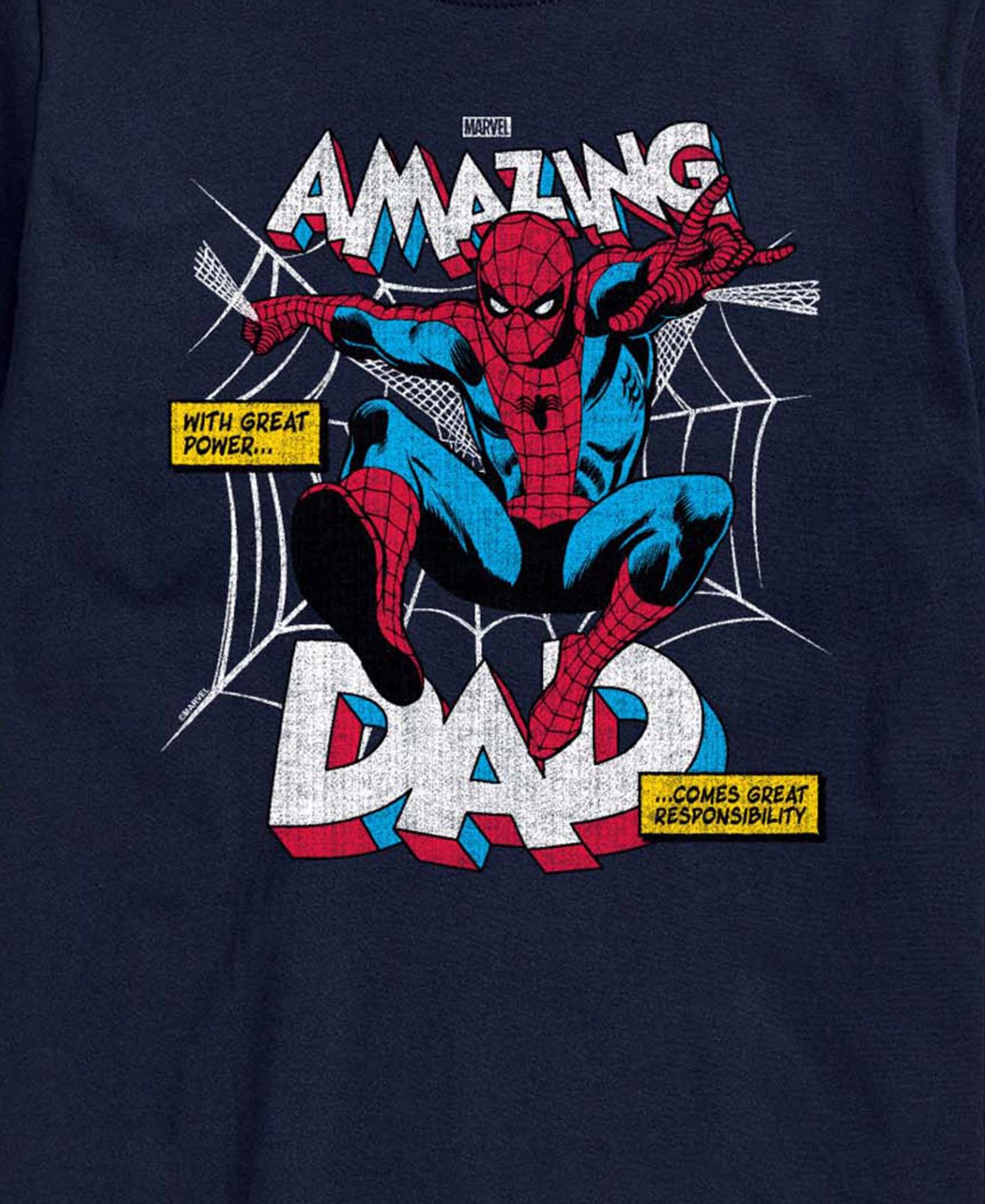 Men's Spiderman Amazing Dad Short-Sleeve Graphic T-Shirt