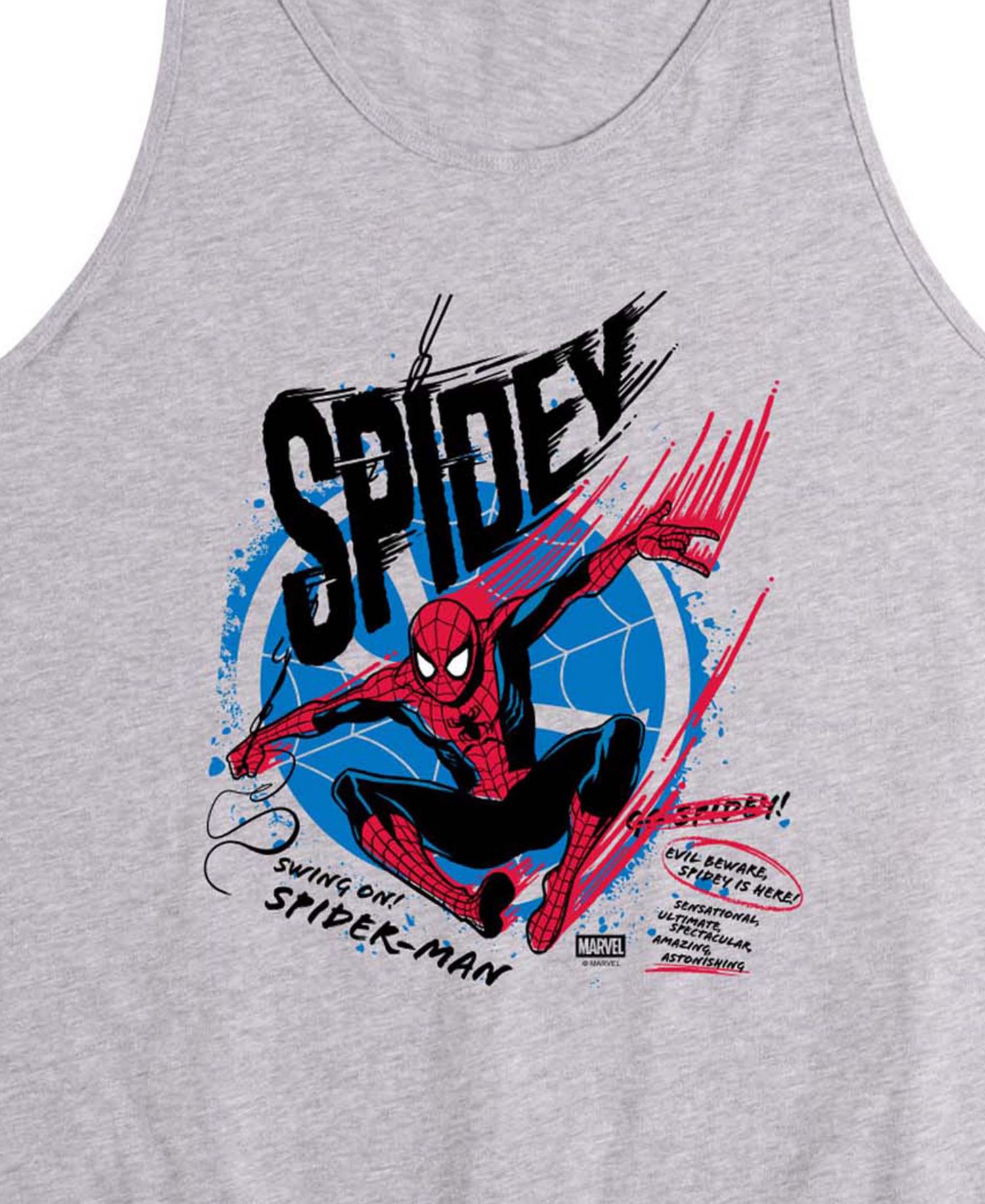 Men's Spiderman Spidey Speed Sleeveless Graphic Tank Top