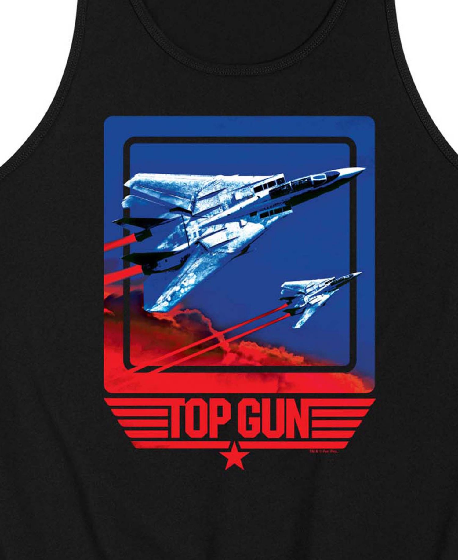 Men's Top Gun Jet Sleeveless Graphic Tank Top