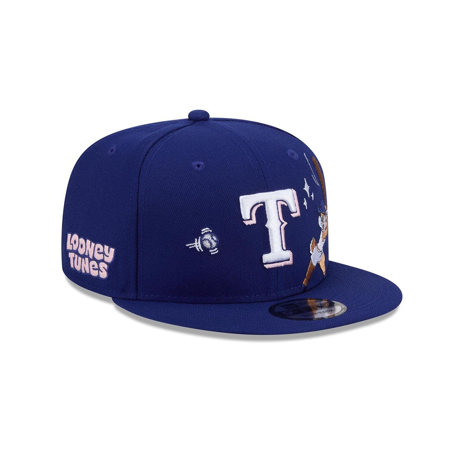 Men's Royal Texas Rangers Looney Tunes Lola Bunny 9FIFTY Snapback Hat