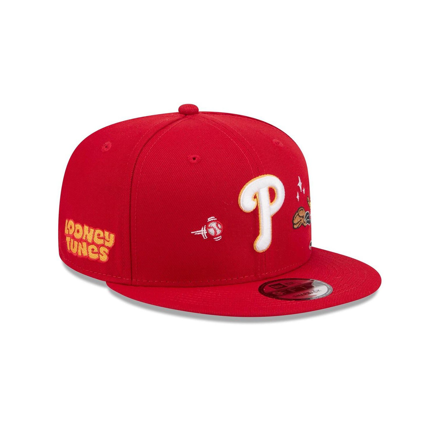 Men's Red Philadelphia Phillies Looney Tunes Daffy Duck 9FIFTY Snapback Hat