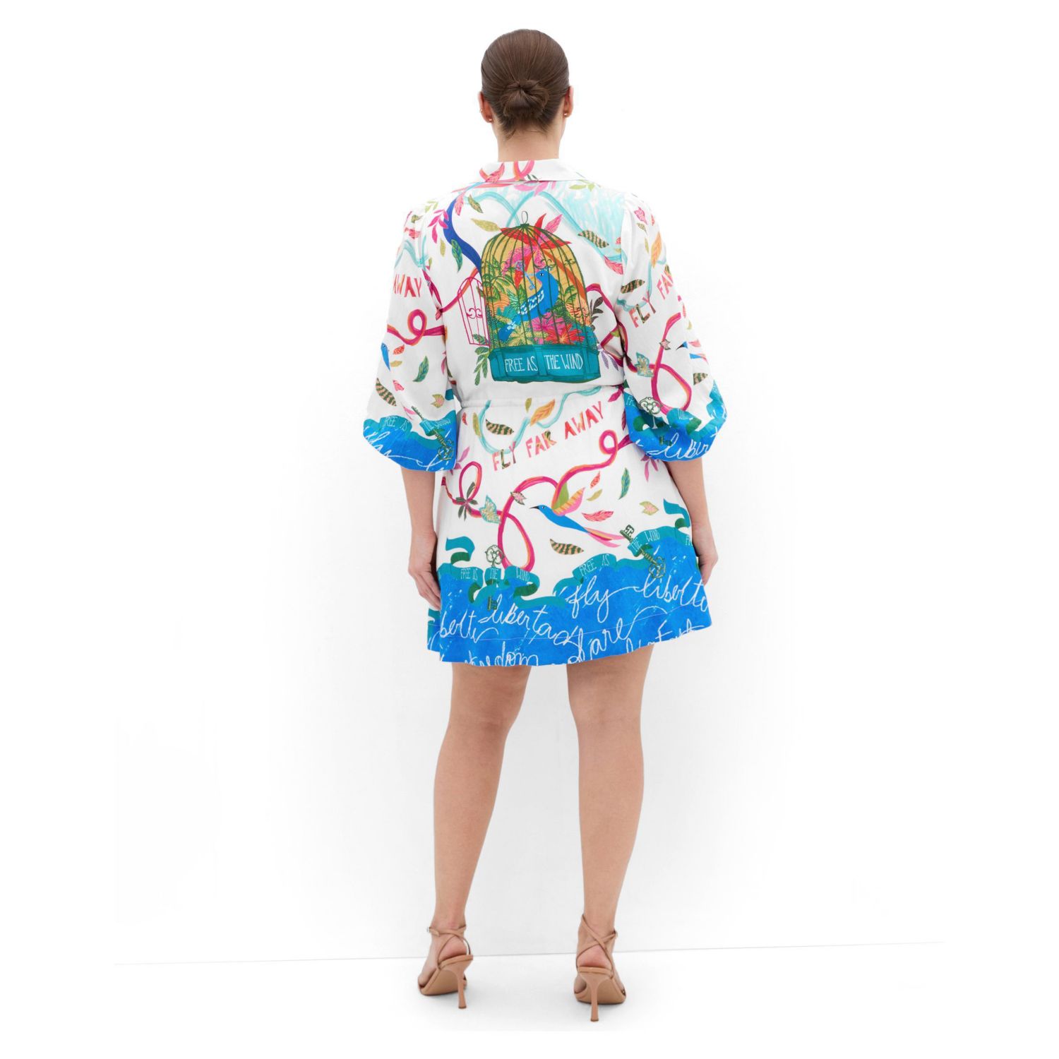 Women's Plus Size Tahlia Spirit Print Mini Dress