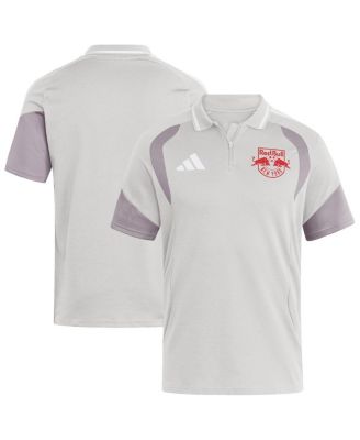 Men's Silver New York Red Bulls 2026 Tiro Competition Polo Shirt