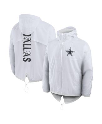 Men's White Dallas Cowboys Type Play Down Full-Zip Jacket