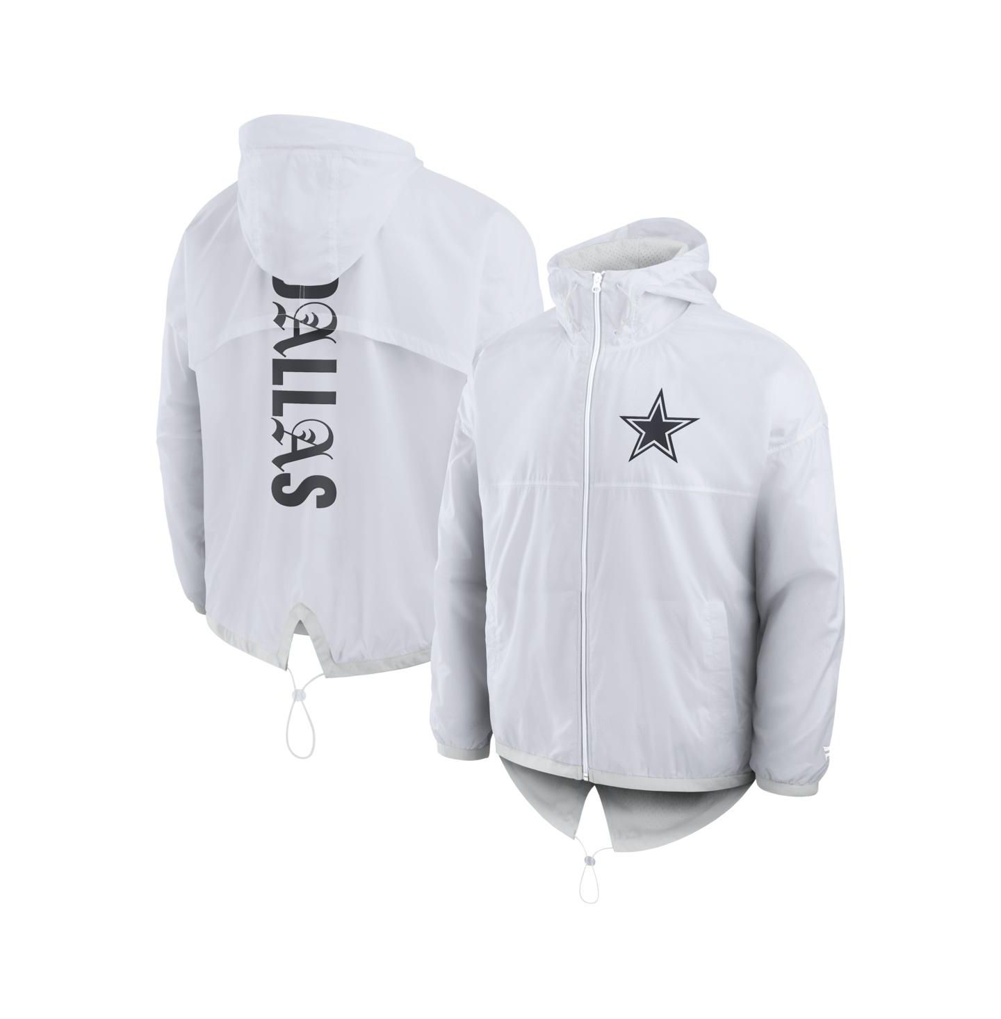 Мужская куртка Fanatics White Dallas Cowboys Type Play Down Full-Zip — фото 1