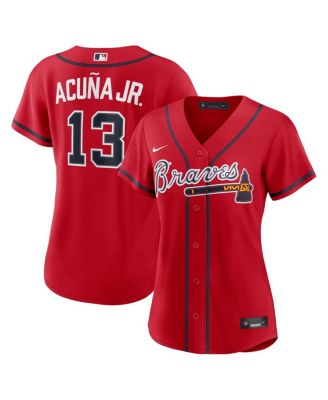 Women's Ronald Acu&ntilde;a Jr. Red Atlanta Braves Alternate Replica Jersey