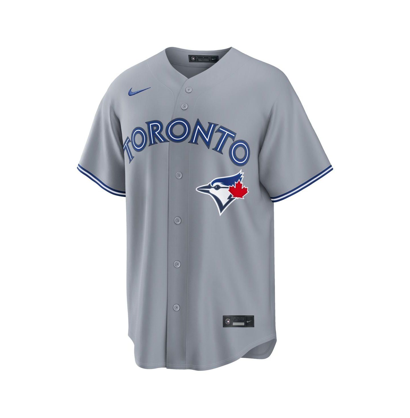 Мужской топ Nike Anthony Santander Gray Toronto Blue Jays Road Replica Jersey — фото 2