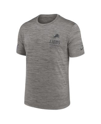 Men's Gray Detroit Lions Big & Tall Sideline Velocity Dri-FIT T-Shirt
