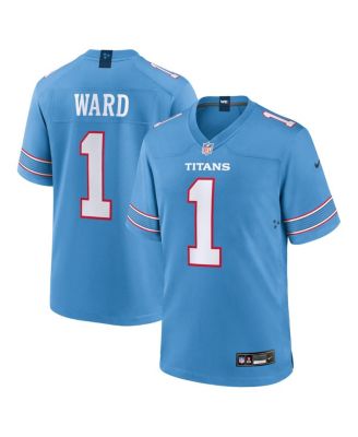 Men's Cameron Ward Light Blue Tennessee Titans Game Jersey